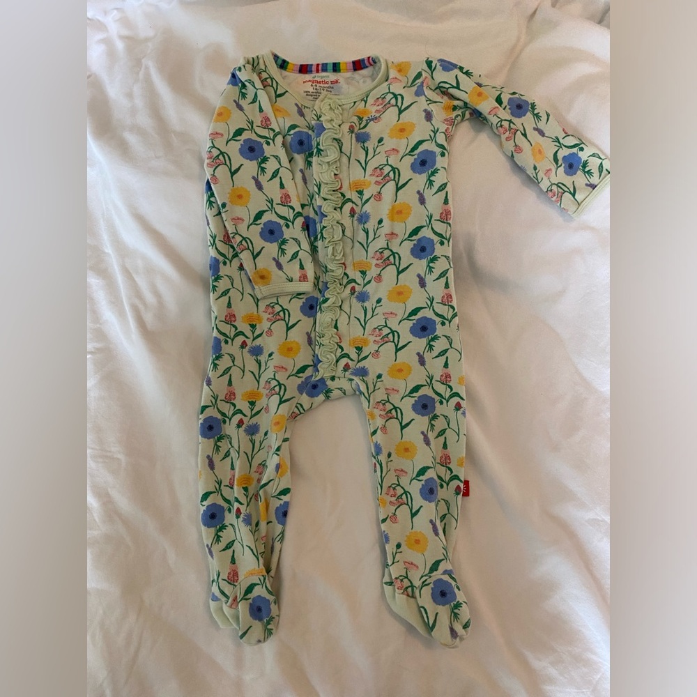 MagneticMe baby girl footie 6-9 months